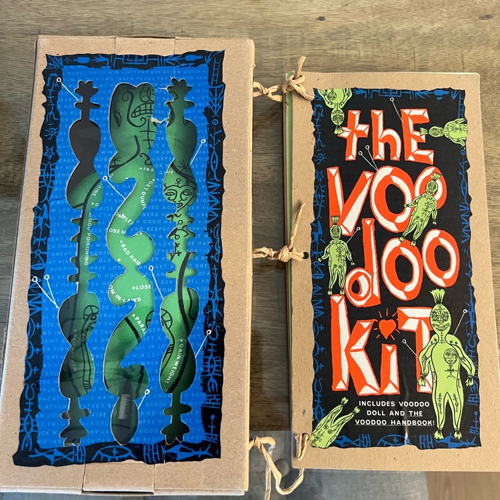 The Voodoo kit book and doll